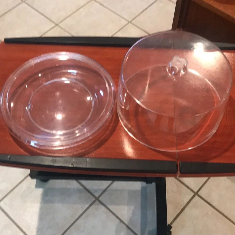 Cake Pie Holder Display Plastic